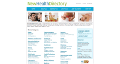 Desktop Screenshot of newhealthdirectory.com