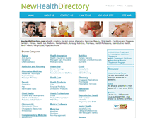 Tablet Screenshot of newhealthdirectory.com